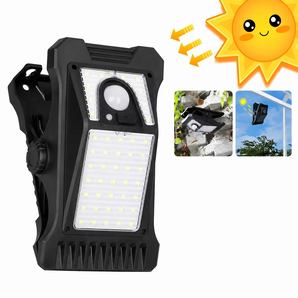 Solar-Powered LED Floodlight