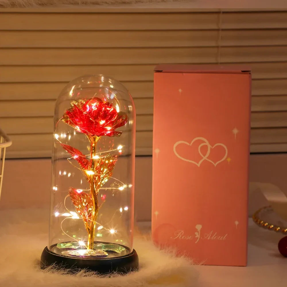 Rose éternelle LED