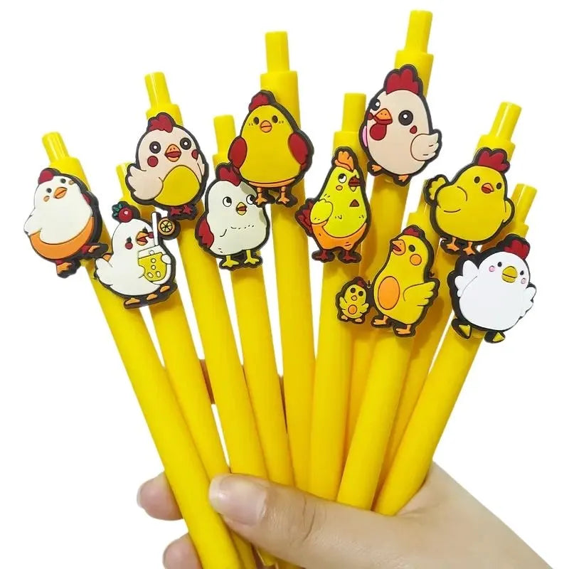 Set of 12 Novelty Chicken Pens