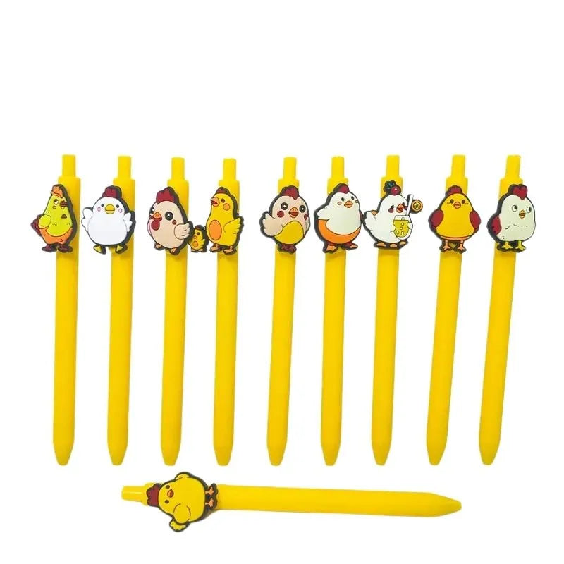 Set of 12 Novelty Chicken Pens