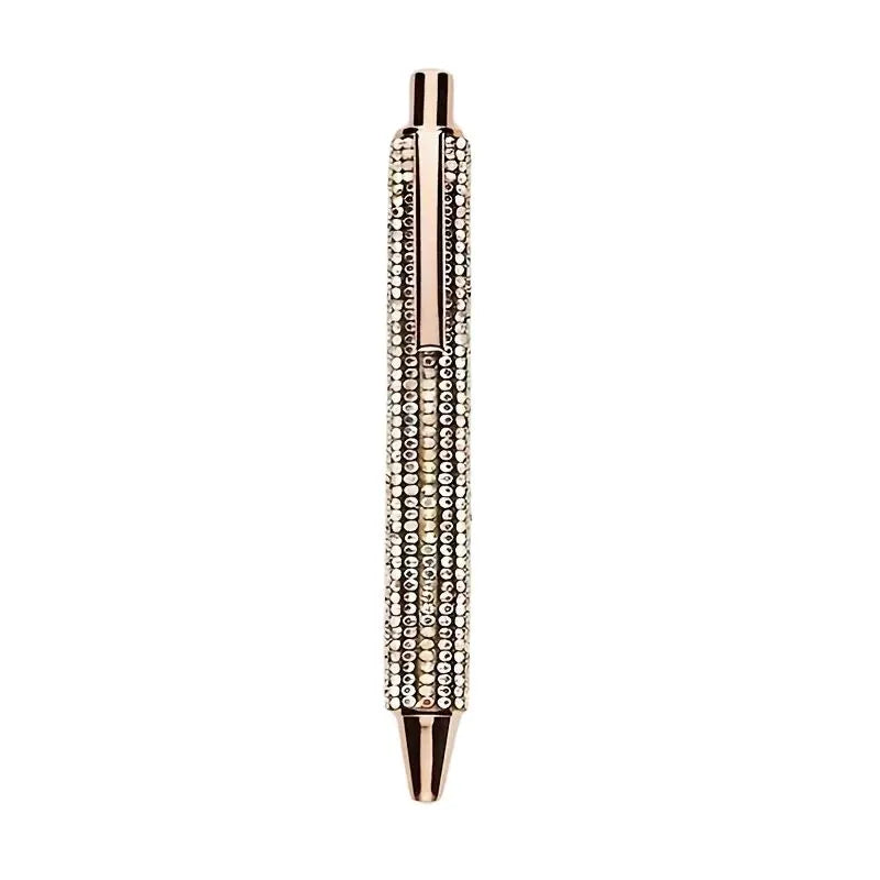 Set of 6 Ballpoint Pens with Sparkling Crystals