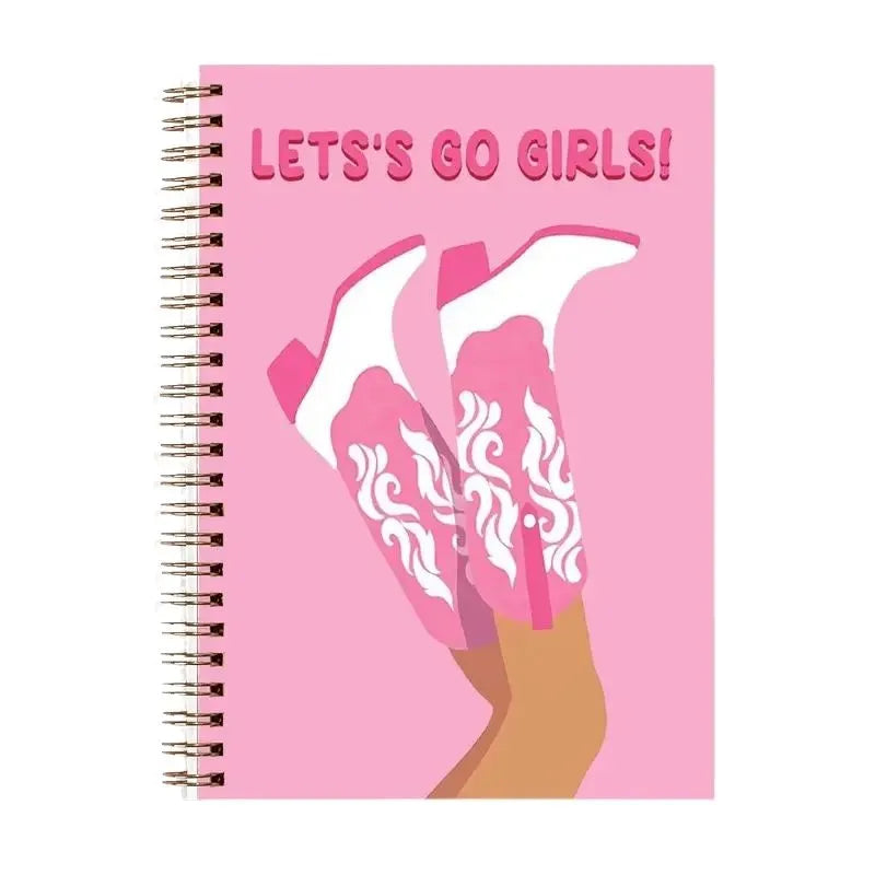Spiral notebook with a bold design