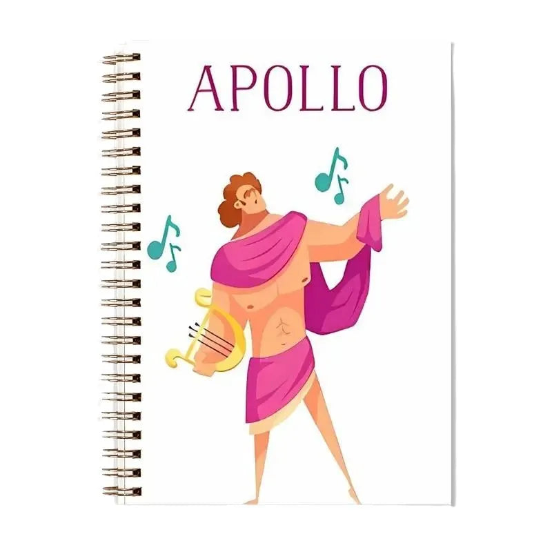 Spiral notebook inspired by mythology