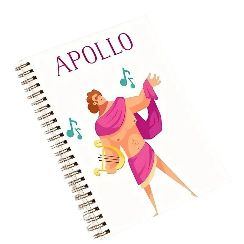 Spiral notebook inspired by mythology