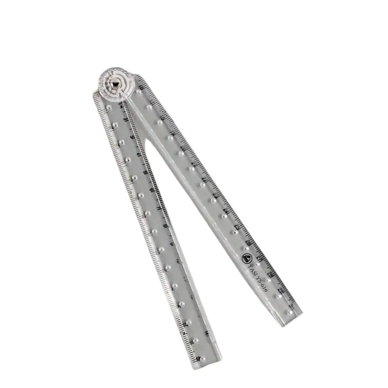 Multifunctional articulated protractor and ruler