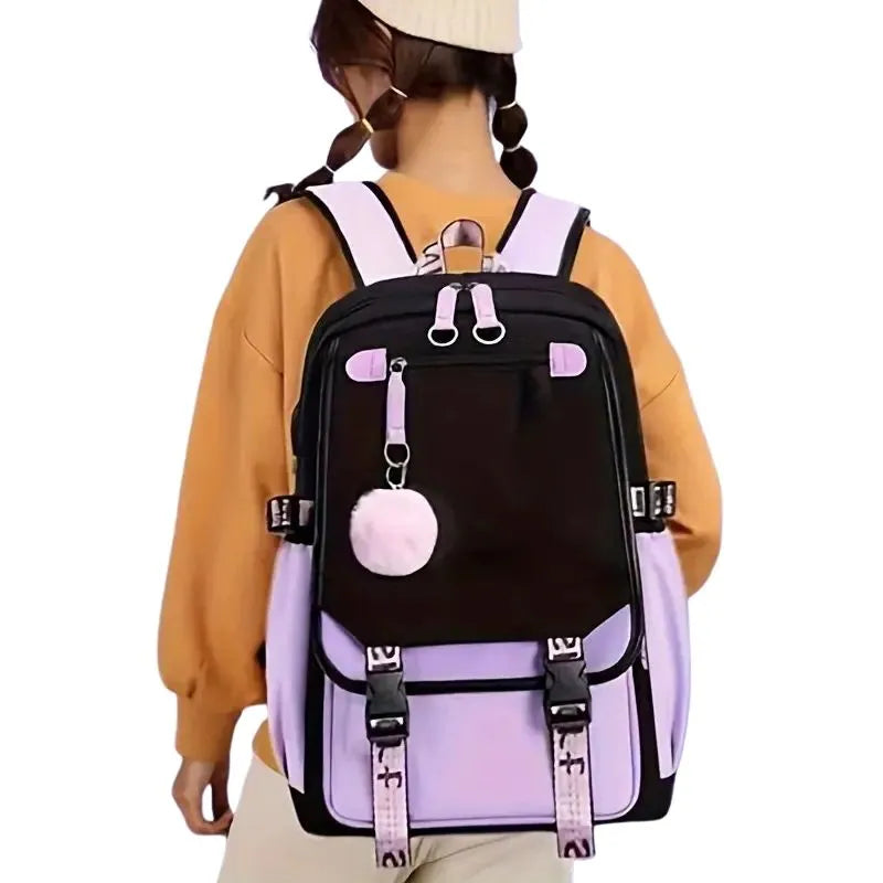 Sac à Dos Bicolore Élégance