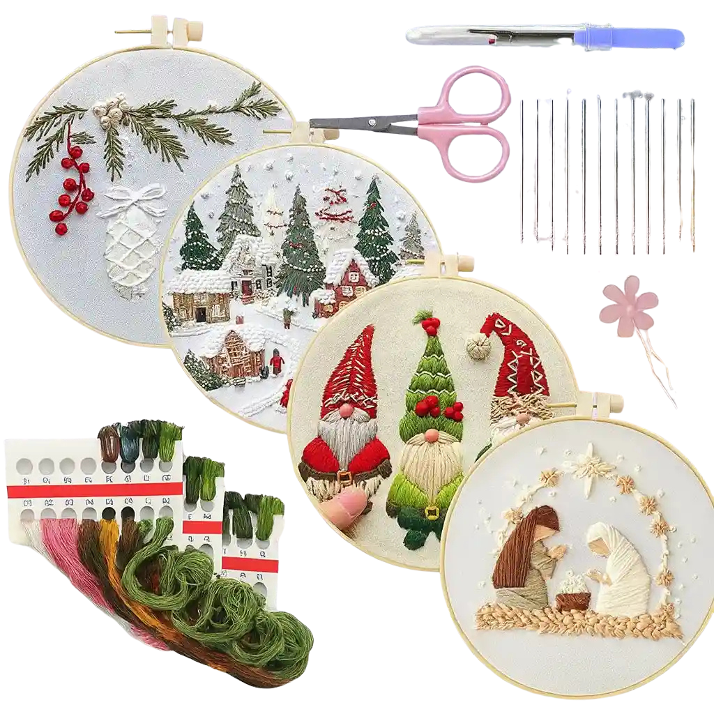 Christmas embroidery kit