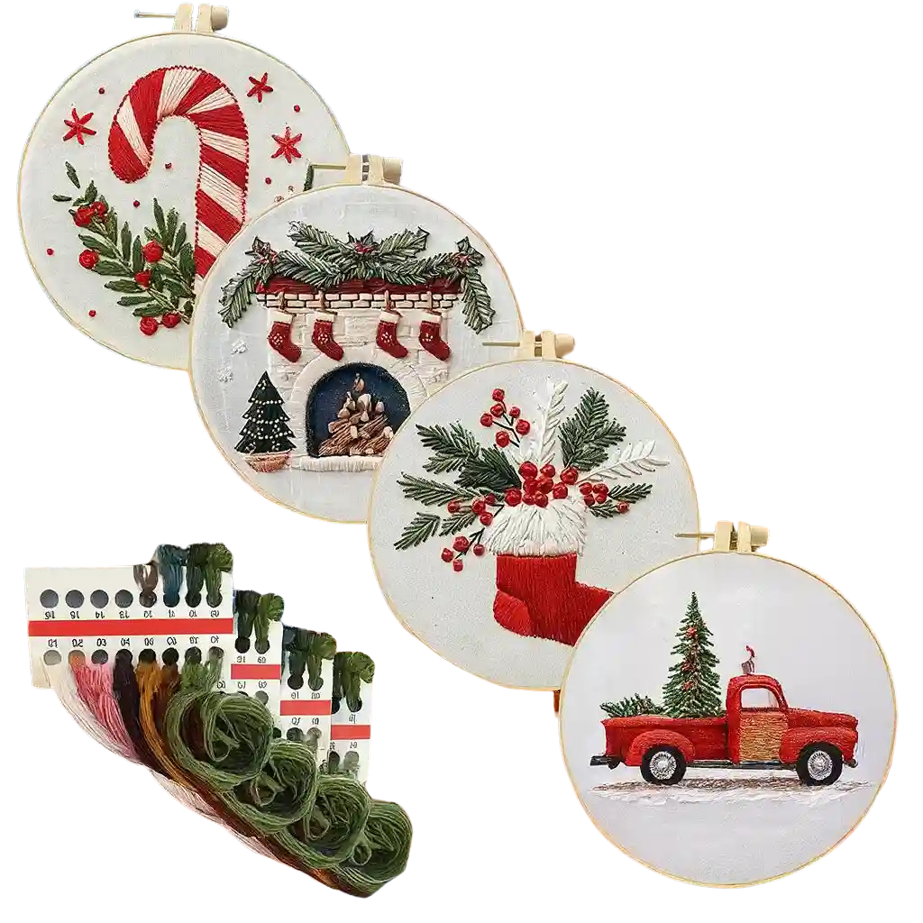 Christmas embroidery kit